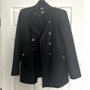 Zara black size m coat